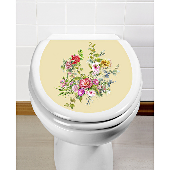 Autocollant pour WC Fleurs