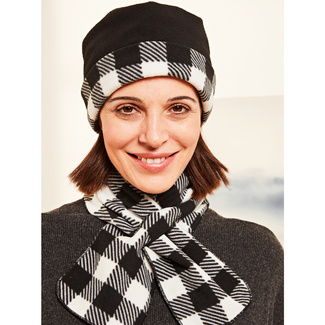 Bonnet "Carreaux", noir/blanc Bonnet "Carreaux", noir/blanc
