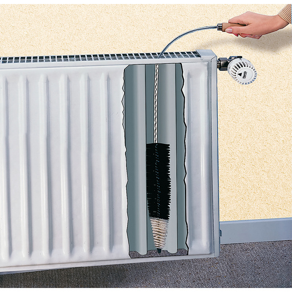 Brosse à radiateur plat