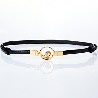 Boucle de ceinture sans ardillon ELLA - DORÉ LUXE - 20mm | Deco cuir