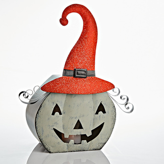 Lampe de table gothique sorcière, veilleuse d'Halloween lumineuse
