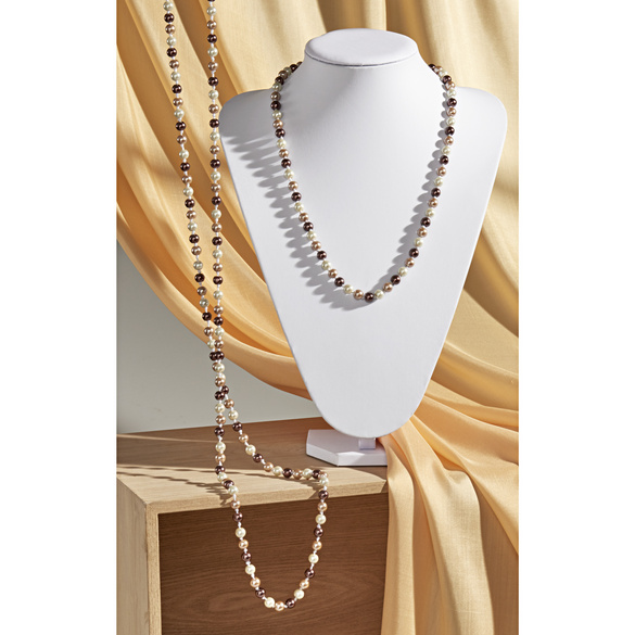 Collier de perles fantaisie 120 cm