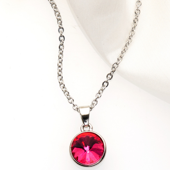 Collier, rose