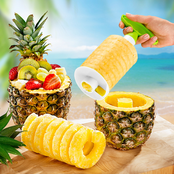 Découpe-ananas, vert-blanc