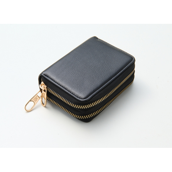 Double porte-monnaie, noir | Vitrine Magique