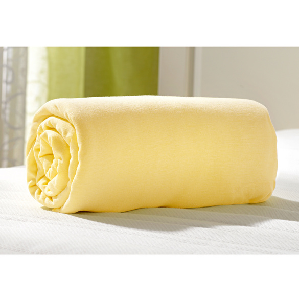 Drap-housse, jaune