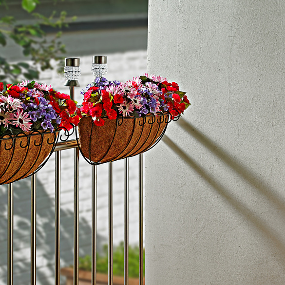 Jardinière en fibre de coco pour balcon