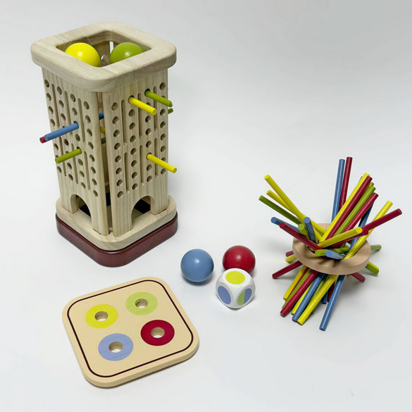 Vitrine Magique Jeu de la tour en bois