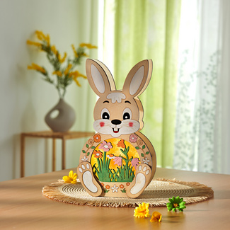 Figurines de Pâques - Lapin et Œufs décoratifs - Déco Pâques
