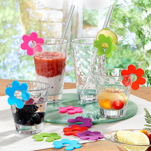 Lot de 10 marqueurs de verre