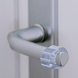 Protection poignee porte protège poignée porte double transparents et  protege mur pour poignée de fenêtre pour protéger contre les marques (5PCS)