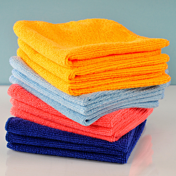 Lot de 12 chiffons en microfibre