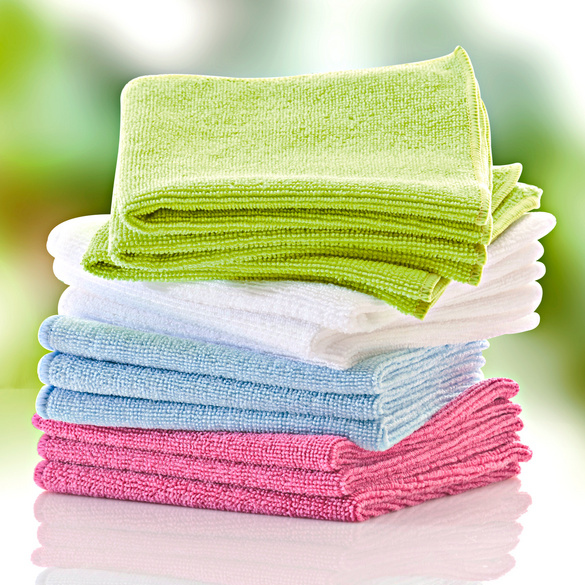 Lot de 12 chiffons en microfibre