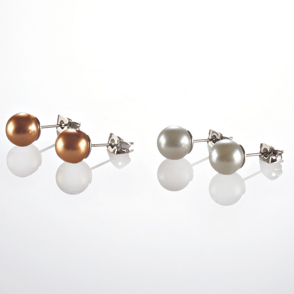 Lot de 2 boucles d’oreilles en perles de verre