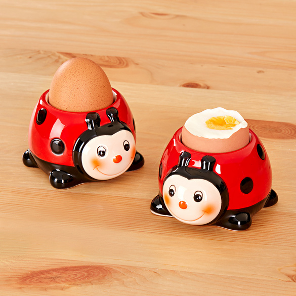 Lot de 2 coquetiers Coccinelle