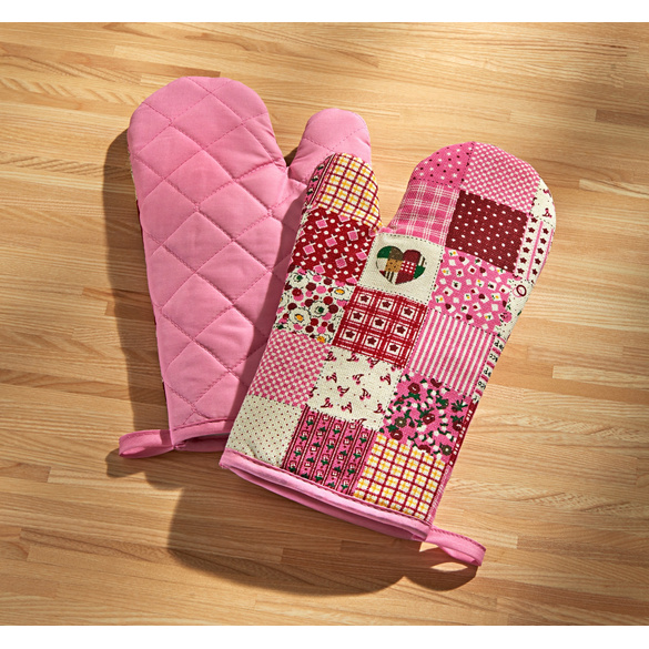 Lot de 2 gants de cuisine Patchwork