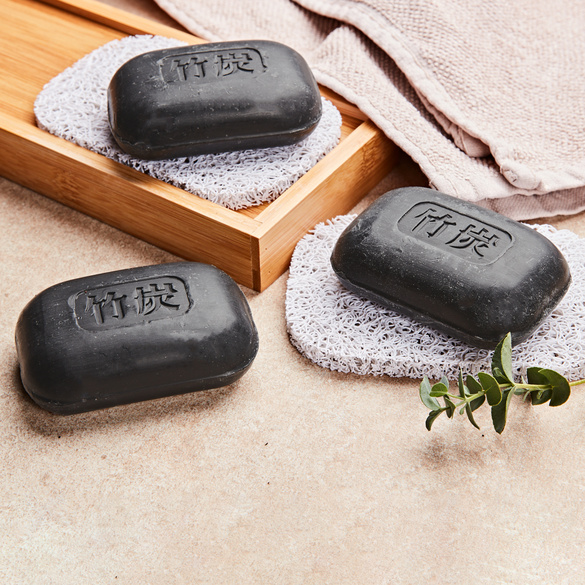 Lot De 2 Savons Au Charbon Végétal Actif - Fait Main En France - Nettoyant Purifiant Naturel
