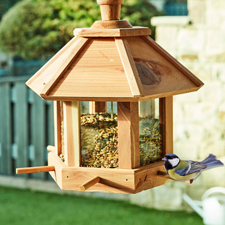 Mangeoire à oiseaux miroir unidirectionnel : : Terrasse et Jardin