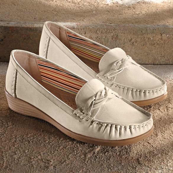 Mocassin, beige