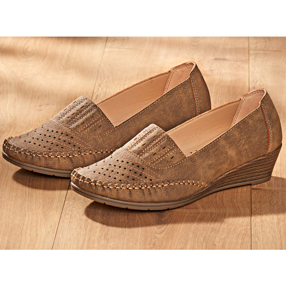 Mocassins, taupe