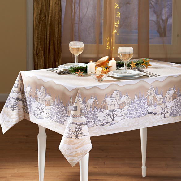 Nappe Village 140x230 cm, beige | Vitrine Magique Nappe Village 140x230 cm, beige | Vitrine Magique