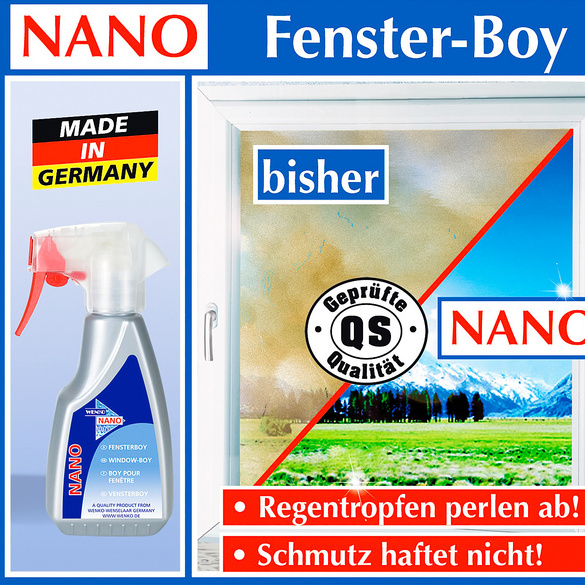 Nettoyant pour vitres nano