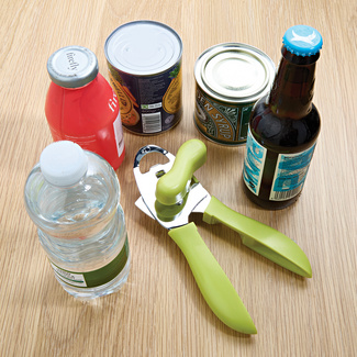 Brussel 1 Ouvre-boîte Ergonomique En Forme De J Avec Crochet Pour Ouvrir Les Boîtes De Conserve - Outil D'ouverture De Couvercle - Aléatoire