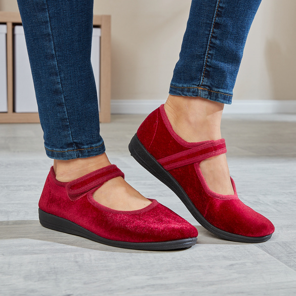 Pantoufles, bordeaux