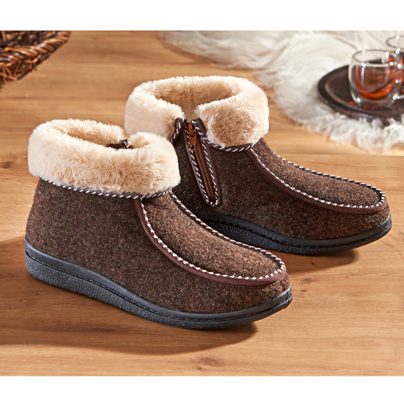 Pantoufles, marron