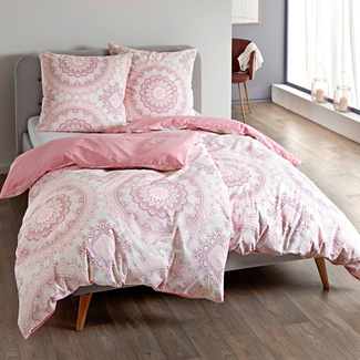 Parure de lit mandala, rose, 3 pièces Parure de lit mandala, rose, 3 pièces