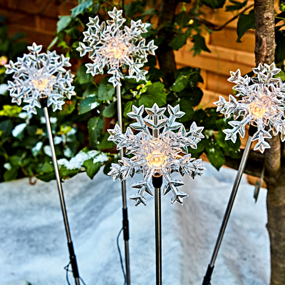 Piquets Cristaux de glace, lot de 4