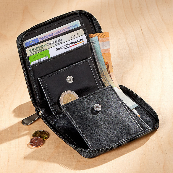 Porte-monnaie RFID, noir