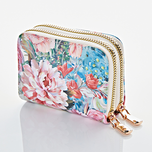 Porte-monnaie Double Clipsé Satin Noir Vintage Années 70 - Occasion Parfait état