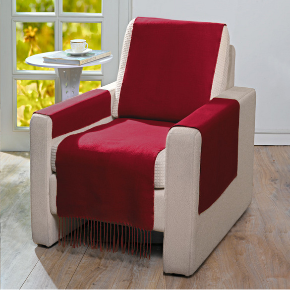 Protège-fauteuil 50x200 cm, bordeaux