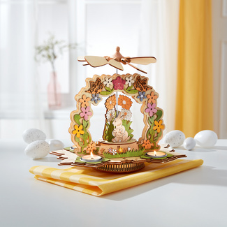 Yiomxhi Chemin De Table Pâques Lapin & Œufs Fleuris – Décoration Printanière En Lin, 33 X 180 Cm, Ambiance Festive Garantie !