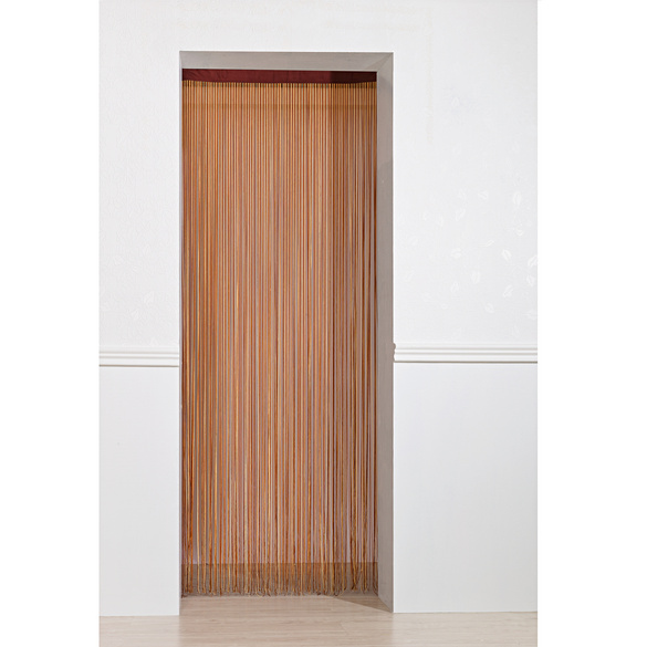 rideau salon beige marron