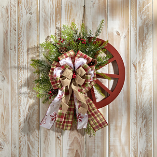 Couronne De Noël COM-FOUR® Avec Cônes Naturels Et Boules Blanches - Décoration Festive Pour Porte Ou Table - 30cm