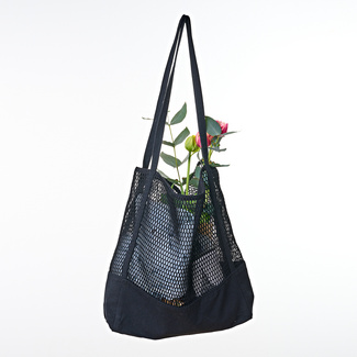 Sac filet à provision en coton Taille One Size Couleur Black