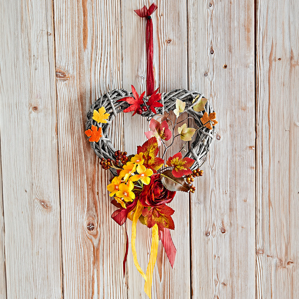 Cœurs à Suspendre En Métal Lot De 12 - Décoration Cœur Jaune & Blanc Pour Mariage, Baptême Et Été