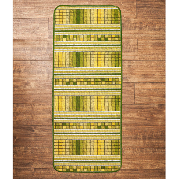 Tapis de cuisine mosaïque, vert, Référence: 1293600