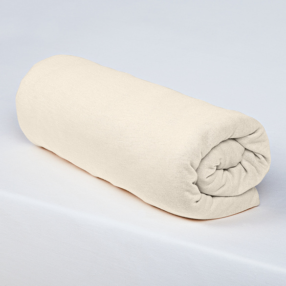Drap-housse, naturel 160 x 200 cm