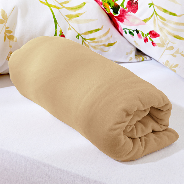 Drap-housse, caramel