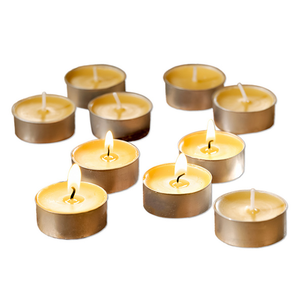 Lot de 6 bougies chauffe-plats, parfum Vanille