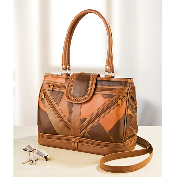 Sac en cuir patchwork