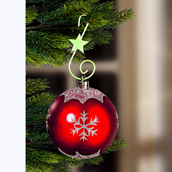 200 Crochets En S Pour Boules De Noël Verts | Longueur 33 Mm | Métal Robuste | Accroche Rapide Décorations Sapin