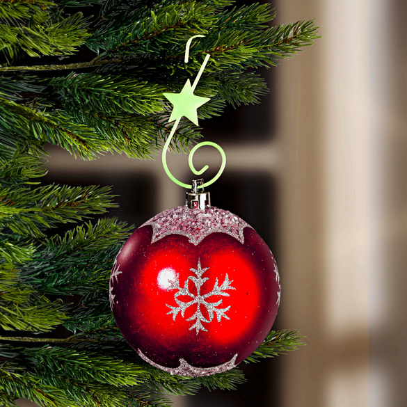 30 crochets phosphorescents pour boules de Noël