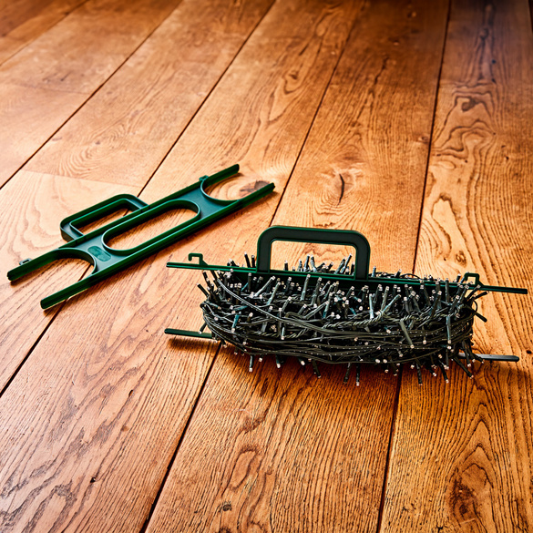 Lot de 2 enrouleurs pour guirlandes lumineuses, vert