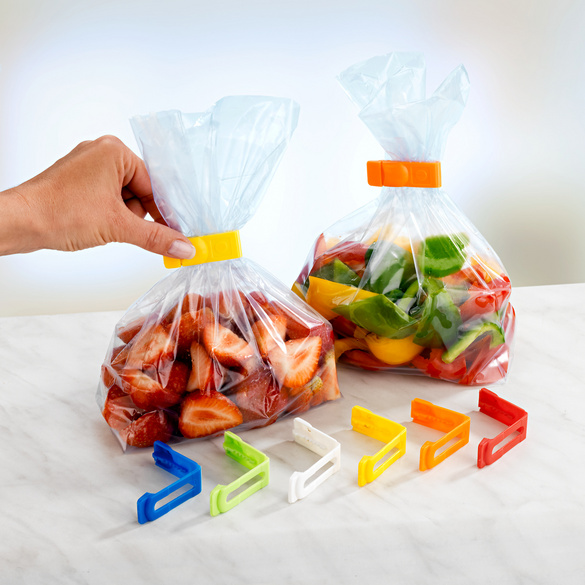 Lot de 36 clips pour sachets de congélation