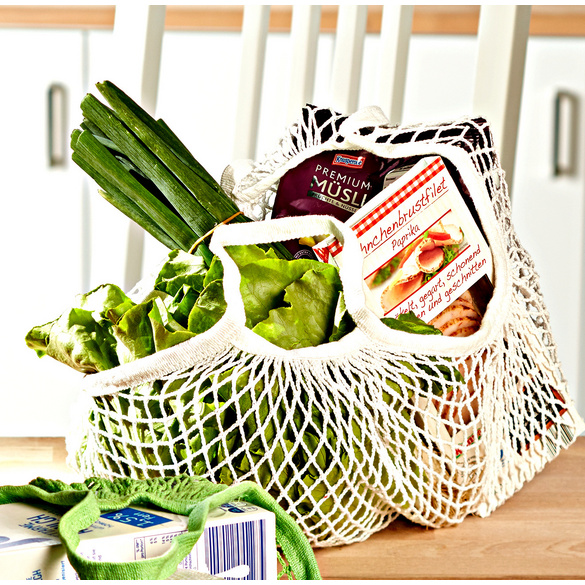 Filet à provisions, blanc