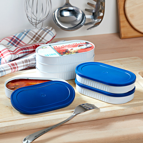 Lot de 3 couvercles pour conserves de poissons